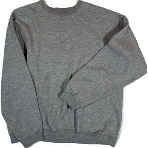 VINTAGE Classic Gray HANES Crewneck Sweater Sweatshirt Sz Large